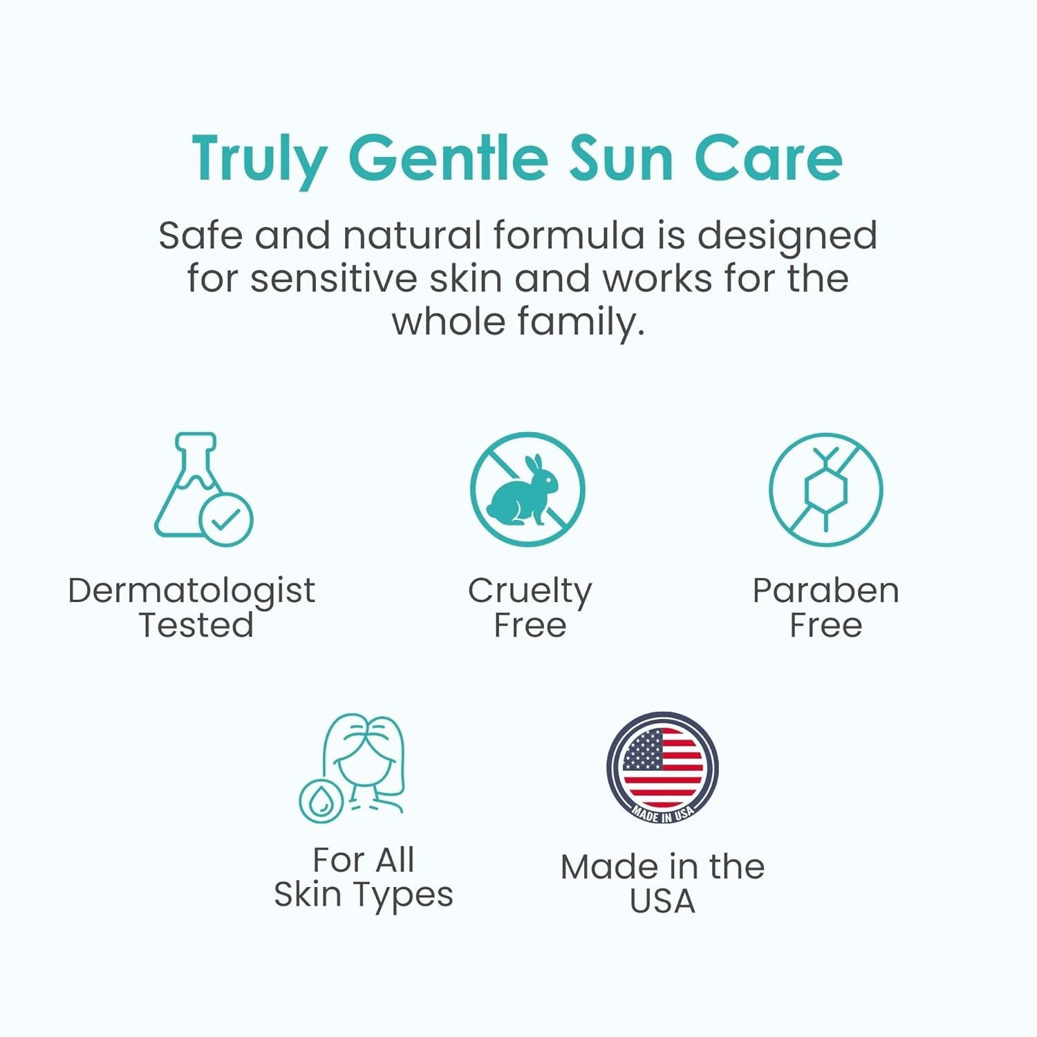 Easy on Mineral Sunscreen SPF 50 - Kids & Baby Sunscreen for Face & Body, Sunblock Protection for Sensitive Skin, Unscented, 3.4Oz - Timeless Beauty