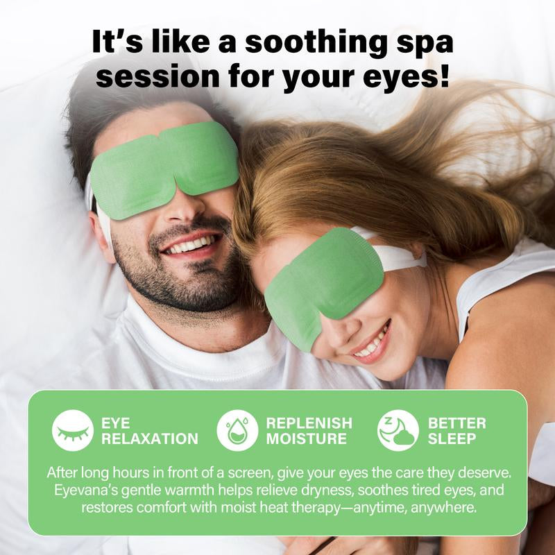 Eyevana Steam Eye Mask (Unscented), 16 Packs, Self Heating Eye Mask, Disposable, Dry Eye Relief, Fast Relief for Stye, Dark Circles, Puffy Sensitive Eyes, Relaxation Gift for Women - Timeless Beauty