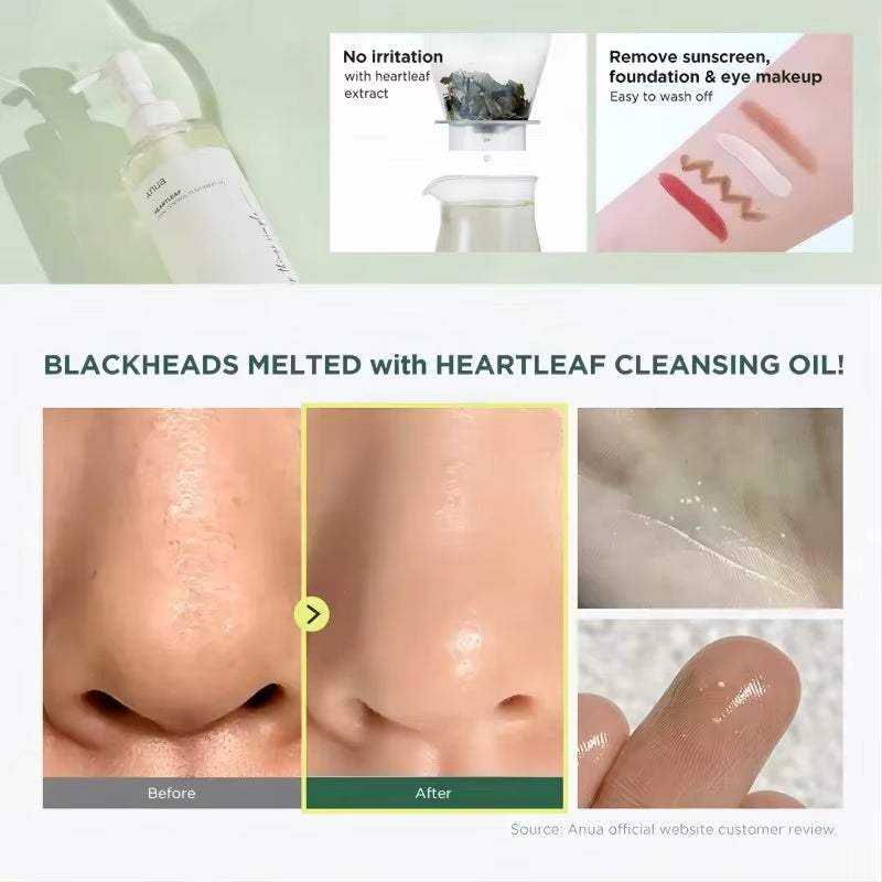 Anua Heartleaf 77% Soothing Toner Clear Pad Pore Control Cleansing Oil 77 Pore Deep Cleansing Foam Korea Skin Care Face Cleanser - Timeless Beauty