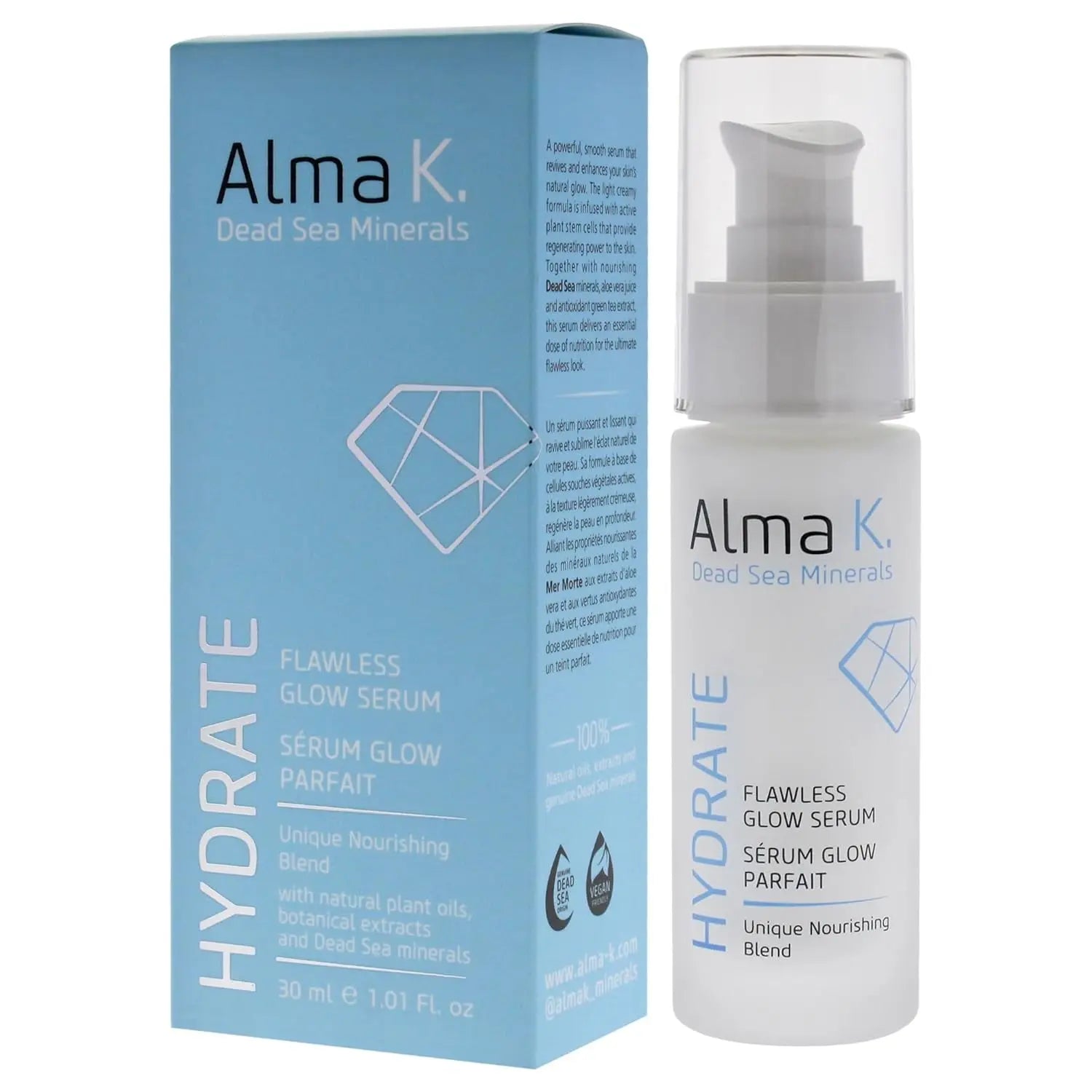 Flawless Glow Serum - Face Serum for Women - Skin Brightening Serum - Facial Serum with Aloe Vera - Hydrating Serum for Dry Skin - 1 Oz - Timeless Beauty
