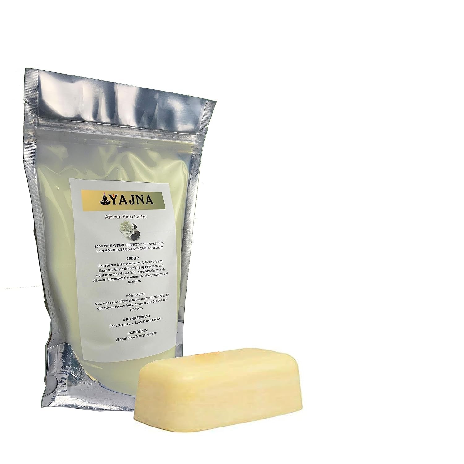 Organic Raw African Shea Butter 100% Pure,Natural & Unrefined| Skin Moisturizer for Face, Body & Hair| 1 LBS/450 GM Ivory/White Grade a | DIY Creams, Balms, Lotions, Soaps| Moisturizes Dry Skin - Timeless Beauty