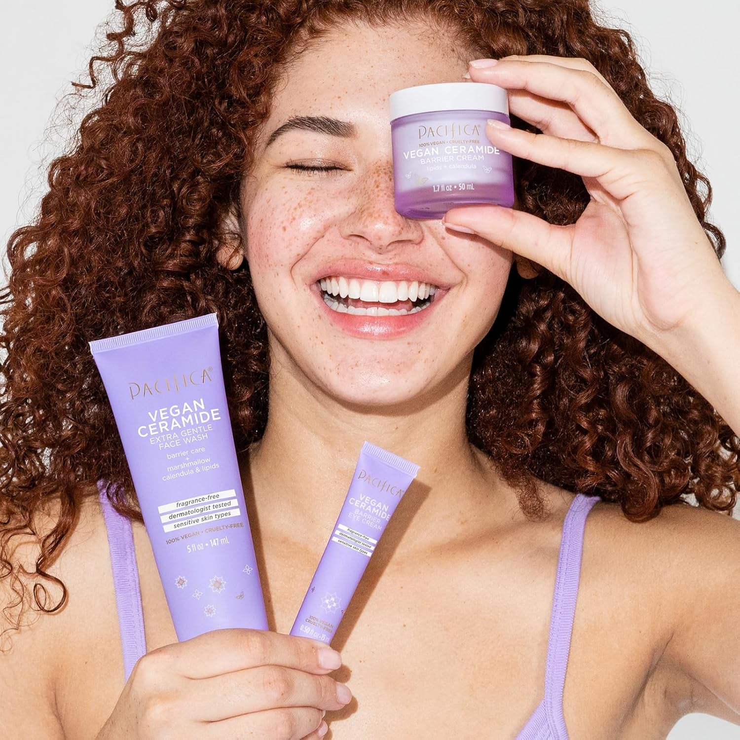 Face Wash Cleanser Vegan Ceramide Barrier Repair Extra Gentle for Daily Use Daily for Sensitive Skin, Fragrance Free, Calendula, Vegan & Cruelty-Free Dermatologist Tested - Timeless Beauty