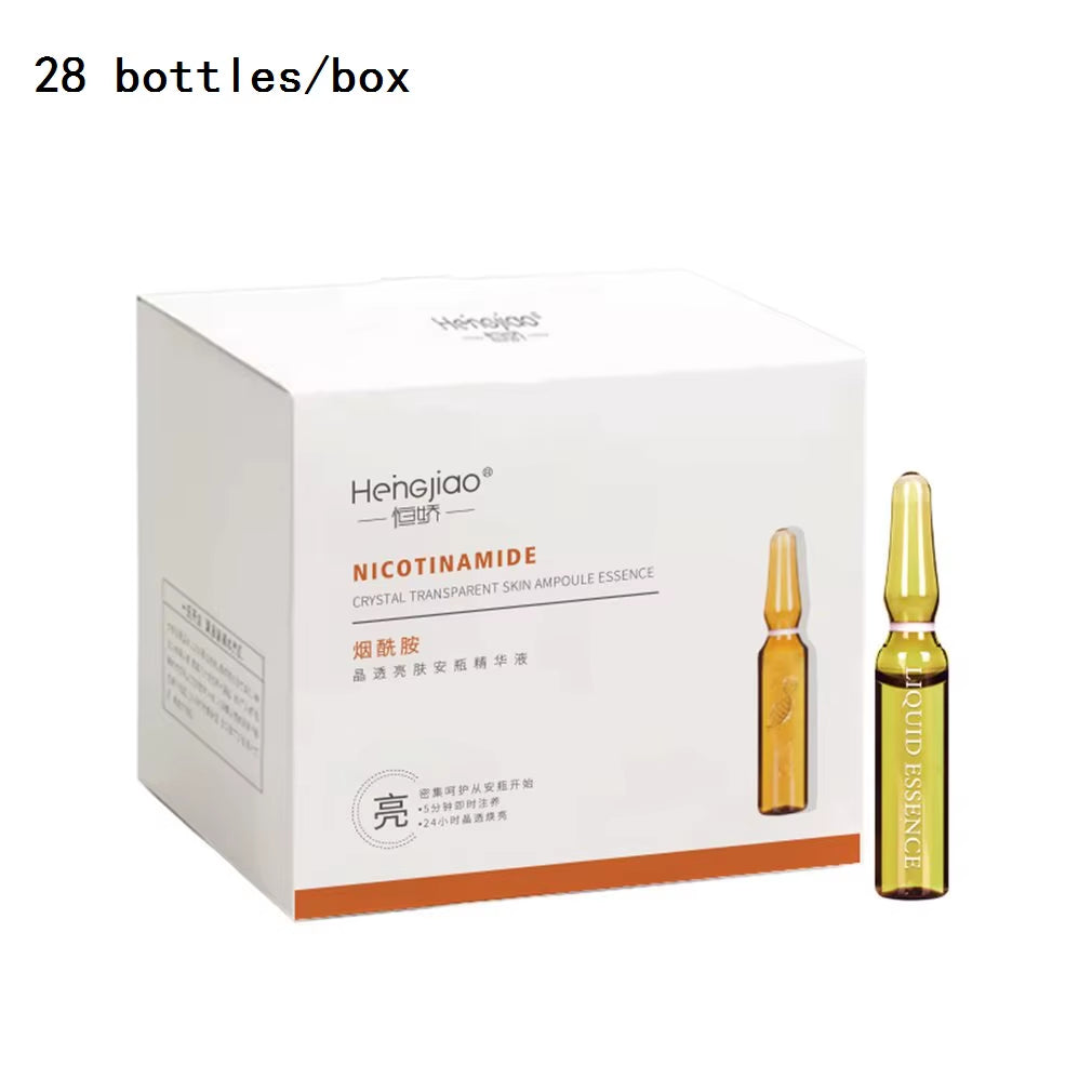 28 Bottles Fullerene Hyaluronic Acid Ampoule Face Serum Shrink Pores Anti-Ance Nicotinamide Whitening Moisturizing Wrinkle - Timeless Beauty