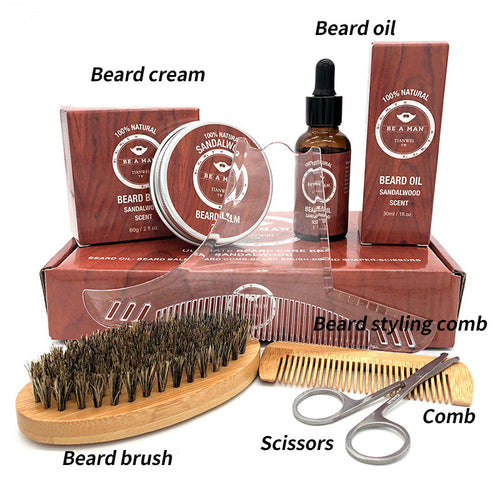 WOODSMAN™ – Premium Beard Grooming Gift Set with Beard Oil & Cream - Timeless Beauty