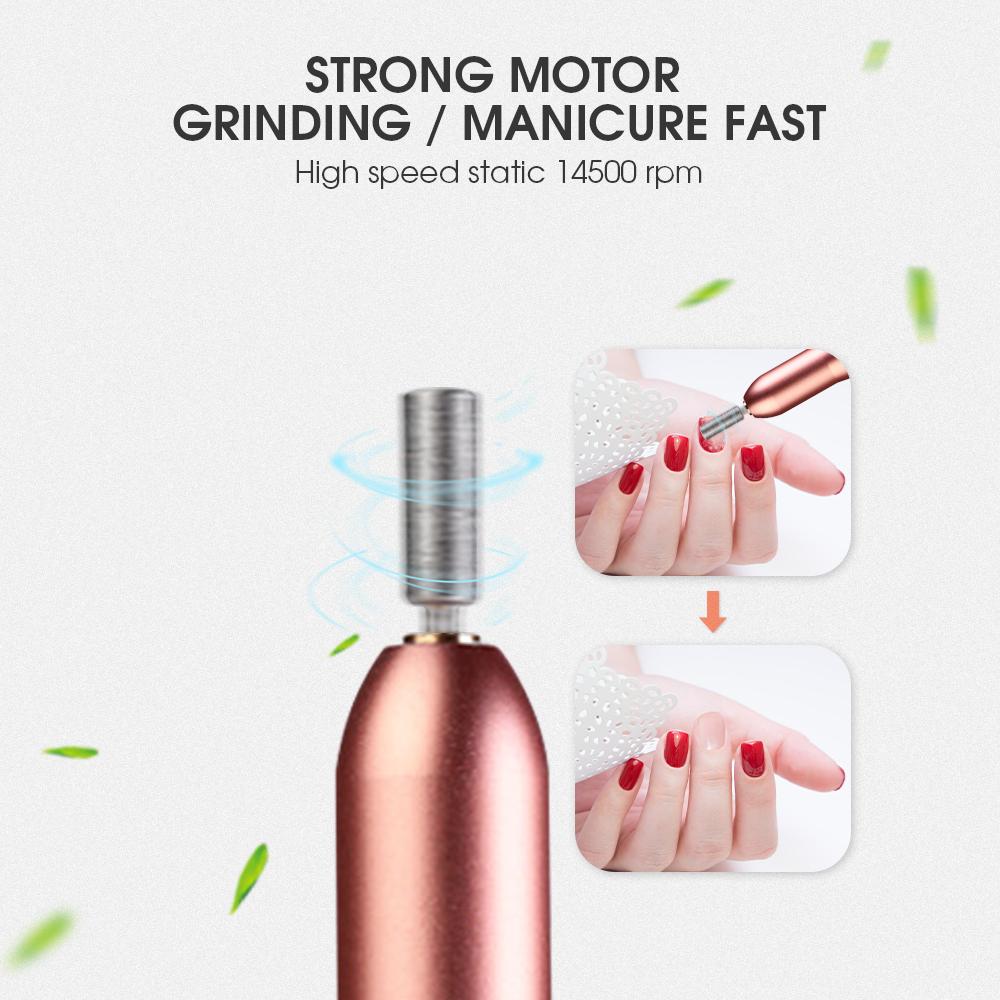 USB Nail Drill Set Electric Nail Polisher Portable Nail File Kit - Timeless Beauty
