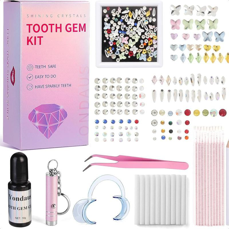 690 Pcs Teeth Gem Kit,Tooth Gems Kit for Teeth DIY Crystals Teeth Diamonds Jewel Kit for Girls Y2K Fashionable for Boys Harmless (690) Gel Oral Orthodontic Accessories Glitter