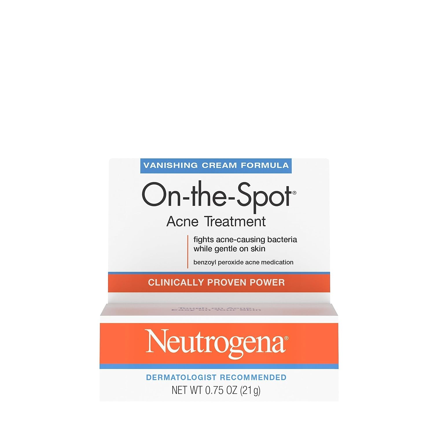 On-The-Spot Acne Treatment Gel with Benzoyl Peroxide - Gentle Face Acne Medicine for Acne Prone Skin, 0.75 Oz - Timeless Beauty