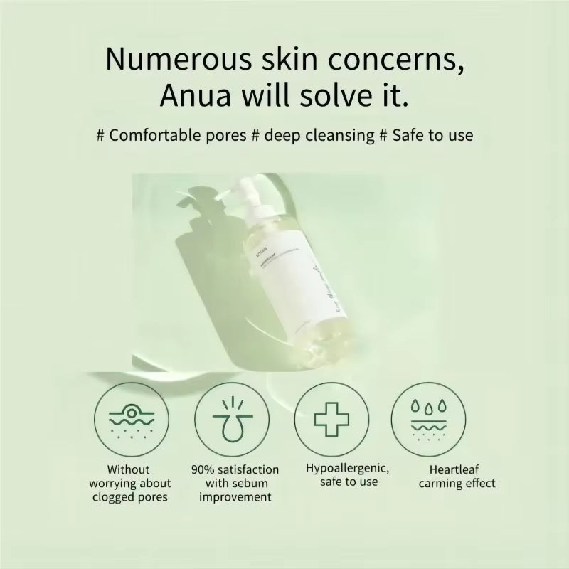 Anua Heartleaf 77% Soothing Toner Clear Pad Pore Control Cleansing Oil 77 Pore Deep Cleansing Foam Korea Skin Care Face Cleanser - Timeless Beauty