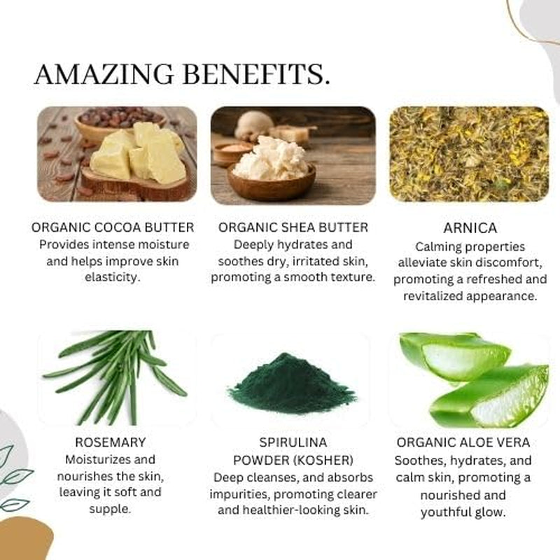 Arnica Aloe Vera with Rosemary Handcrafted Soap | Vegan | 100% Natural |Stimulates and Hydrating Properties for Hand, Face, & Body | Miami-Made - 1 Bar - Timeless Beauty