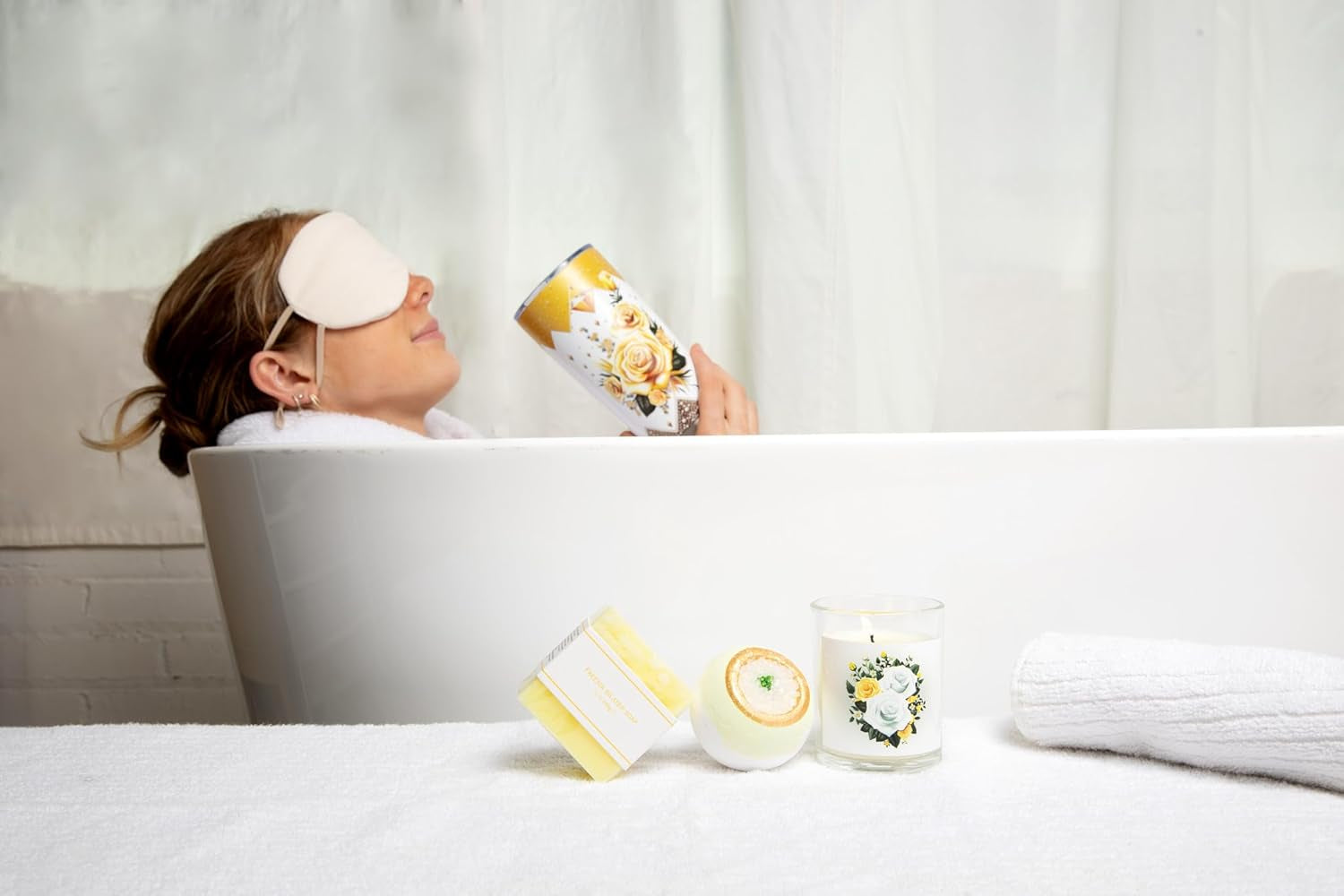 Care Package for Women 9 Pcs- Self Care Kit Birthday Basket for Women, Unique Get Well Soon Gift Baskets for Women, Thank You Box, Spa Gift Set Bundle for Mom, Her, Wife, Girlfriend, Coworker (White) - Timeless Beauty