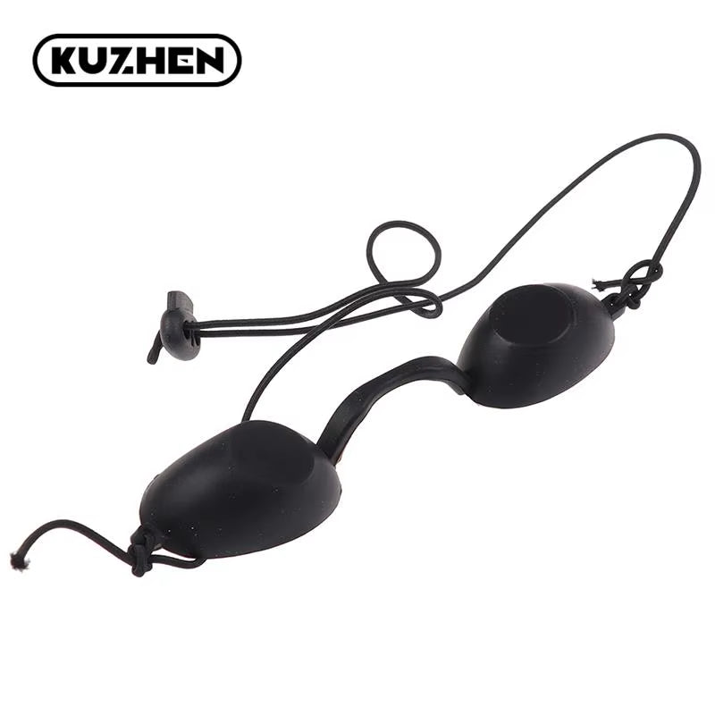 1Pc Soft Sunbathing Eyewear Tanning Goggles Beach Adjustable UV Skin Tanning Eye Protection UV Glasses Black - Timeless Beauty