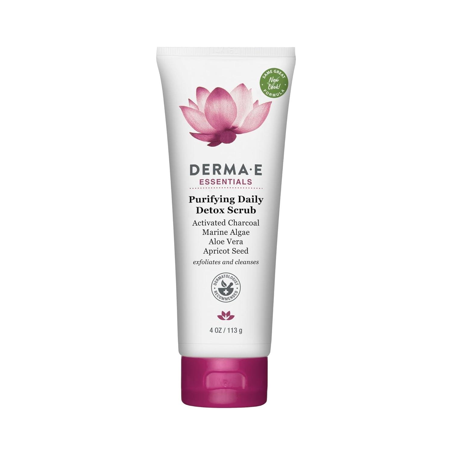 Purifying Daily Facial Detox Scrub with Activated Charcoal and Seaweed Extract –Exfoliating Face Scrub Cleanses, Smooths and Brightens, 4Oz - Timeless Beauty