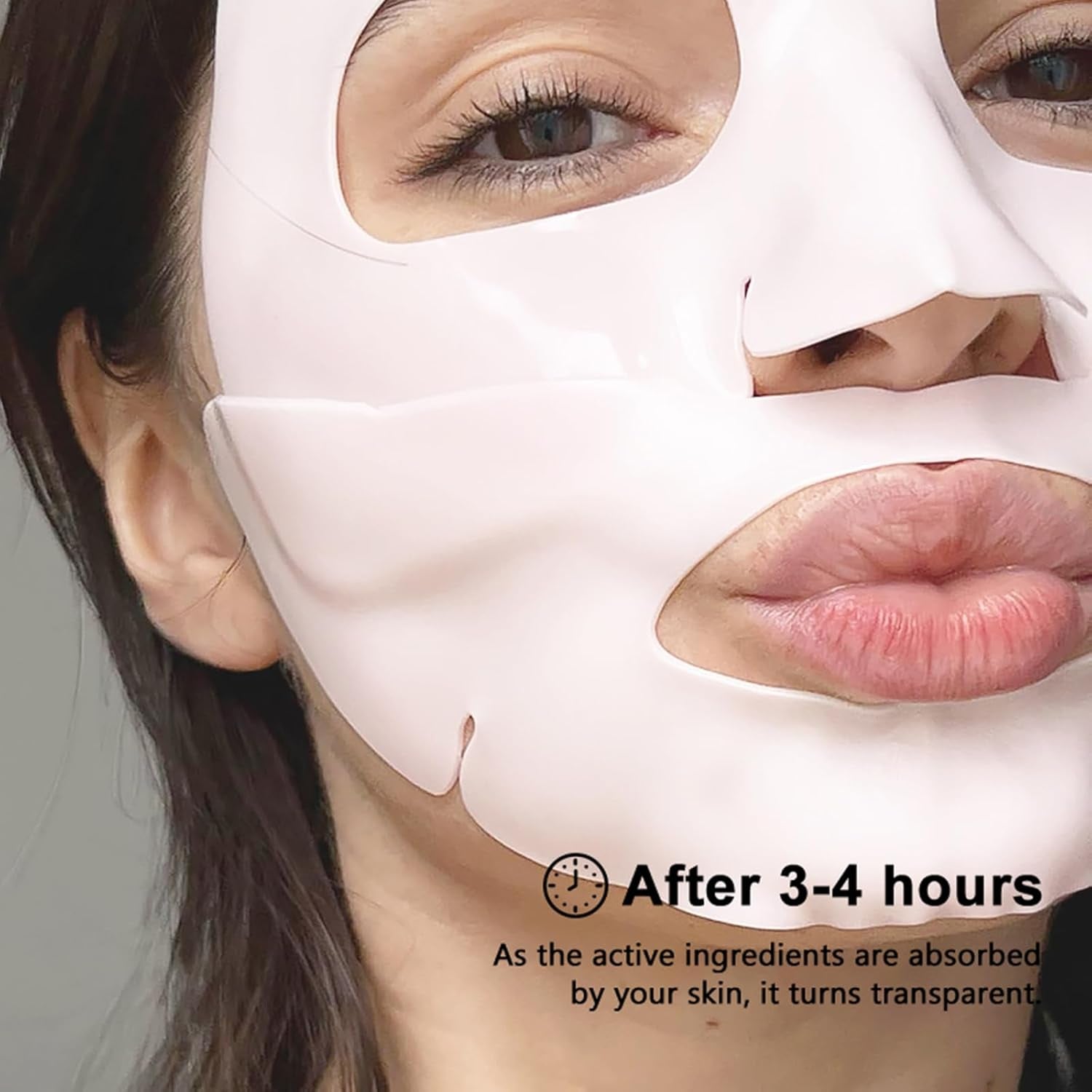 Deep Collagen Face Mask, Bio-Collagen Korean Overnight Hydrogel Mask, anti Wrinkle Firming Lifting Korean Collagen Films for Improve Skin Elasticity,Firming and Moisturizing 5 Pack - Timeless Beauty