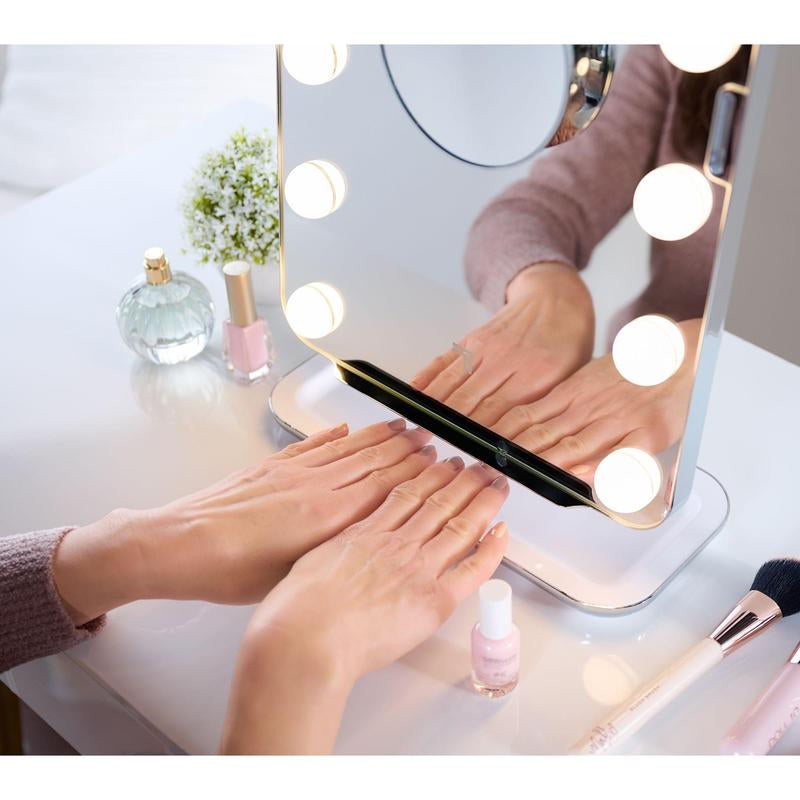 Sharper Image Spastudio Hollywood Vanity Mirror with Fans