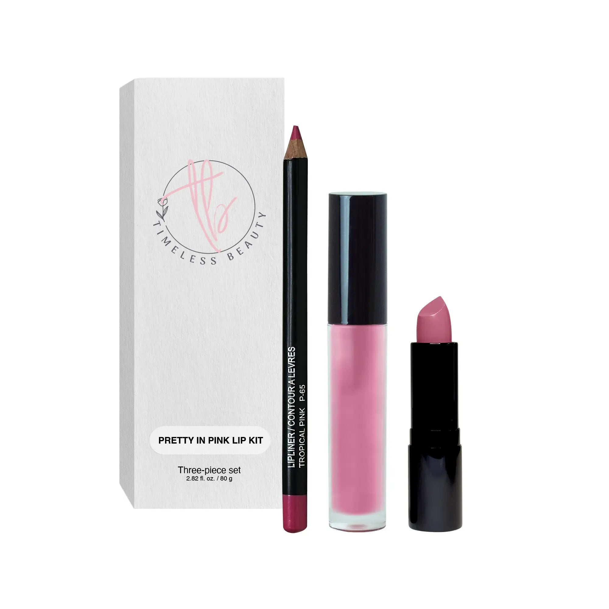Pretty In Pink Kiss Kit 🌸💫Lip Kit - Pretty In Pink - Timeless Beauty