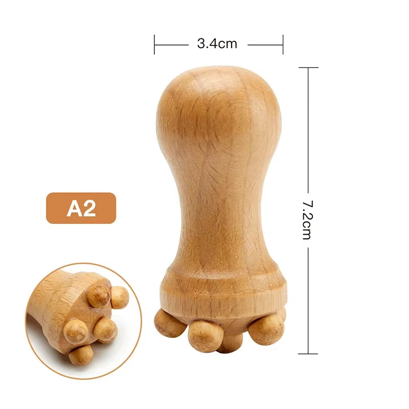 Wooden Facial Lifting Massage Facial Maderotherapy Masajeador Kit Gua Sha Tool Wood Therapy Wrinkle Remover Relaxation Skin Care - Timeless Beauty