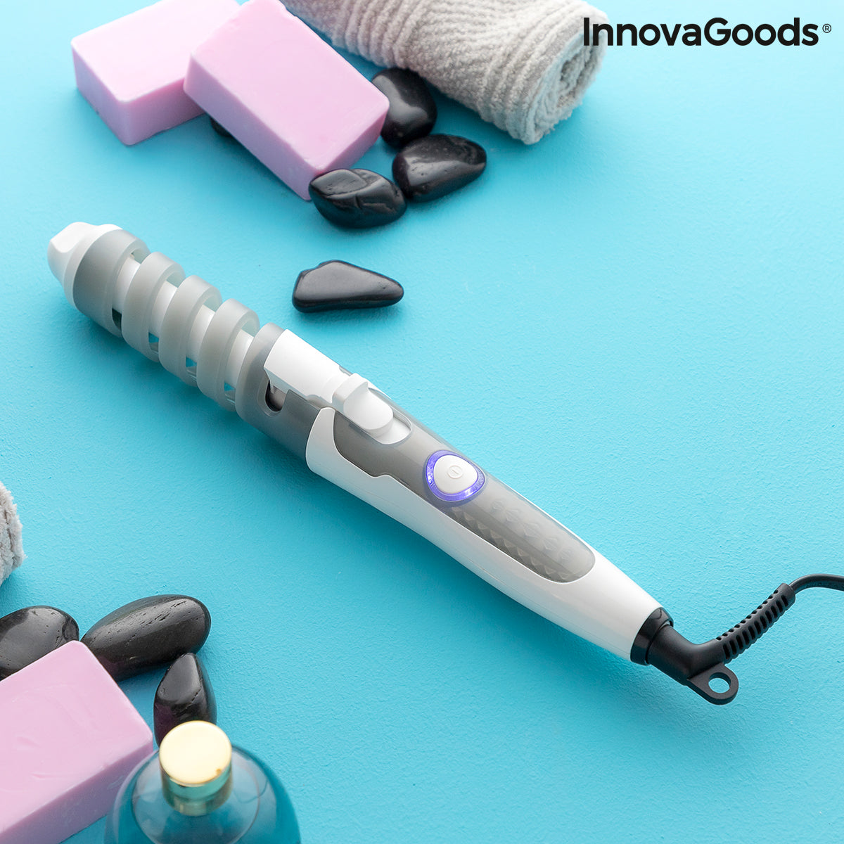 Ceramic Spiral Curling Iron Spihair InnovaGoods Bigbuy