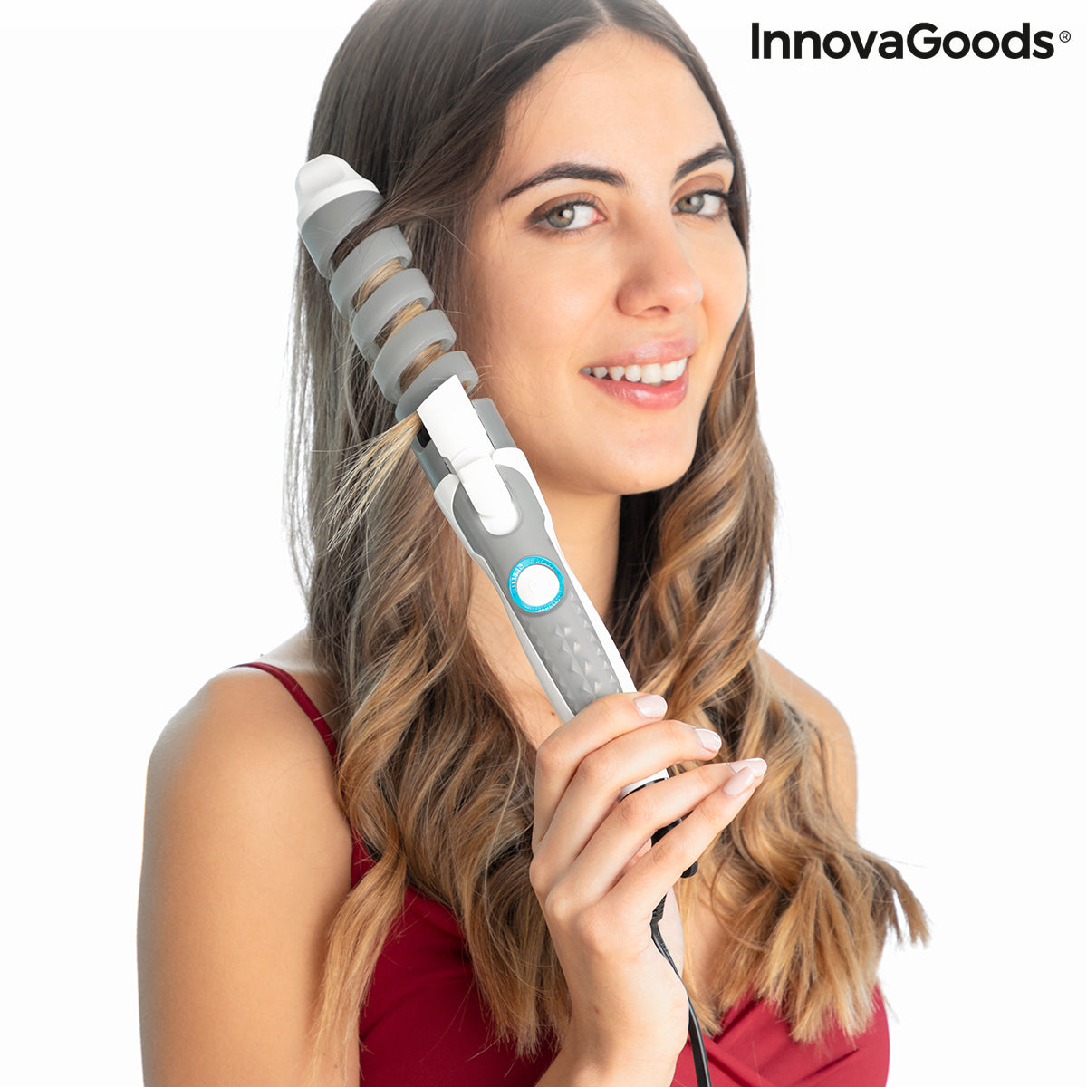 Ceramic Spiral Curling Iron Spihair InnovaGoods - Timeless Beauty