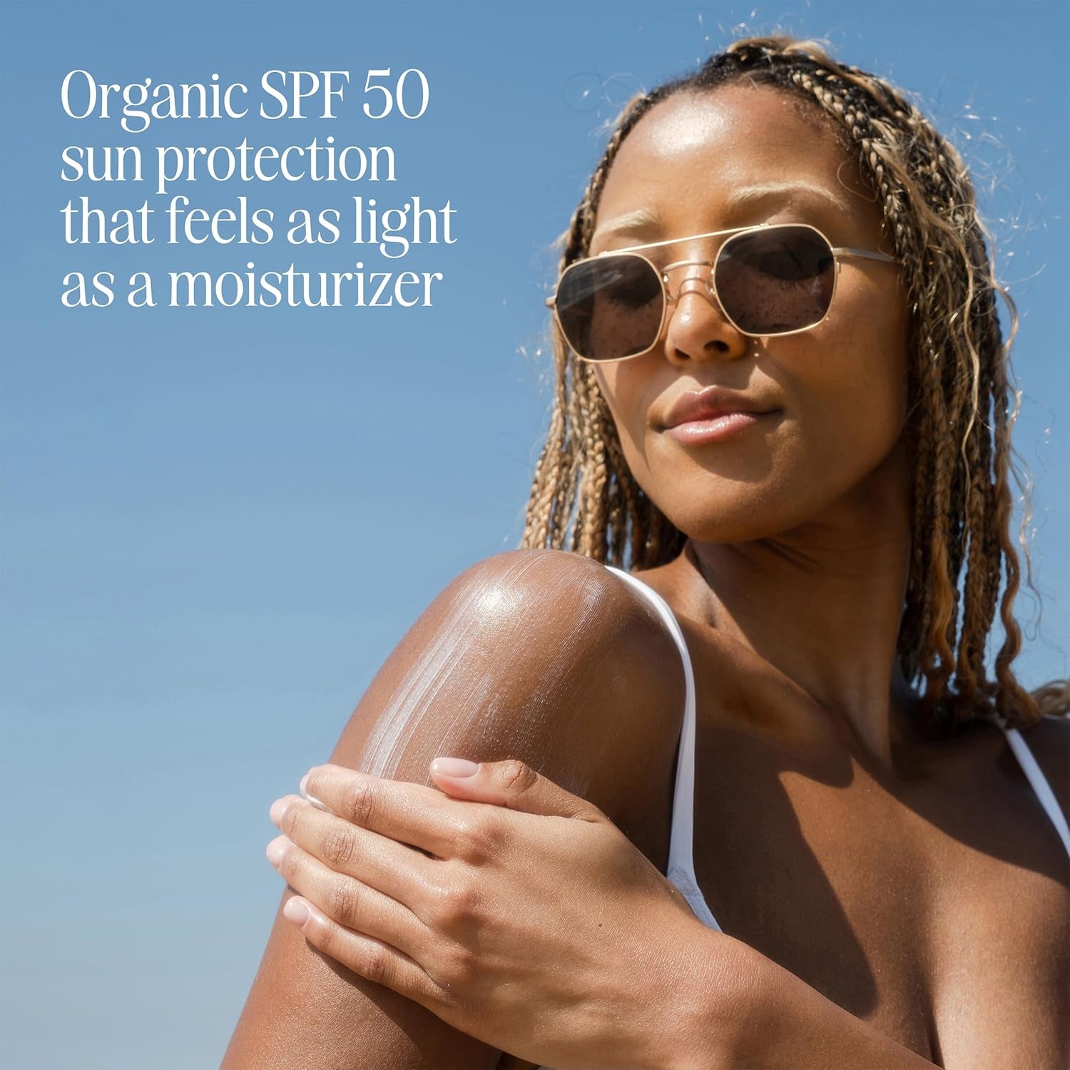 Organic Sunscreen SPF 50 Sunblock Body Lotion, Dermatologist Tested Skin Care for Daily Protection, Vegan and Gluten Free, Guava Mango - Timeless Beauty