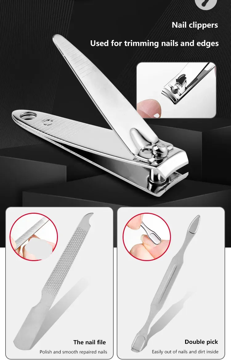 7 Piece Beauty Tool Kit Portable Perfect On The Go Size Set - Timeless Beauty