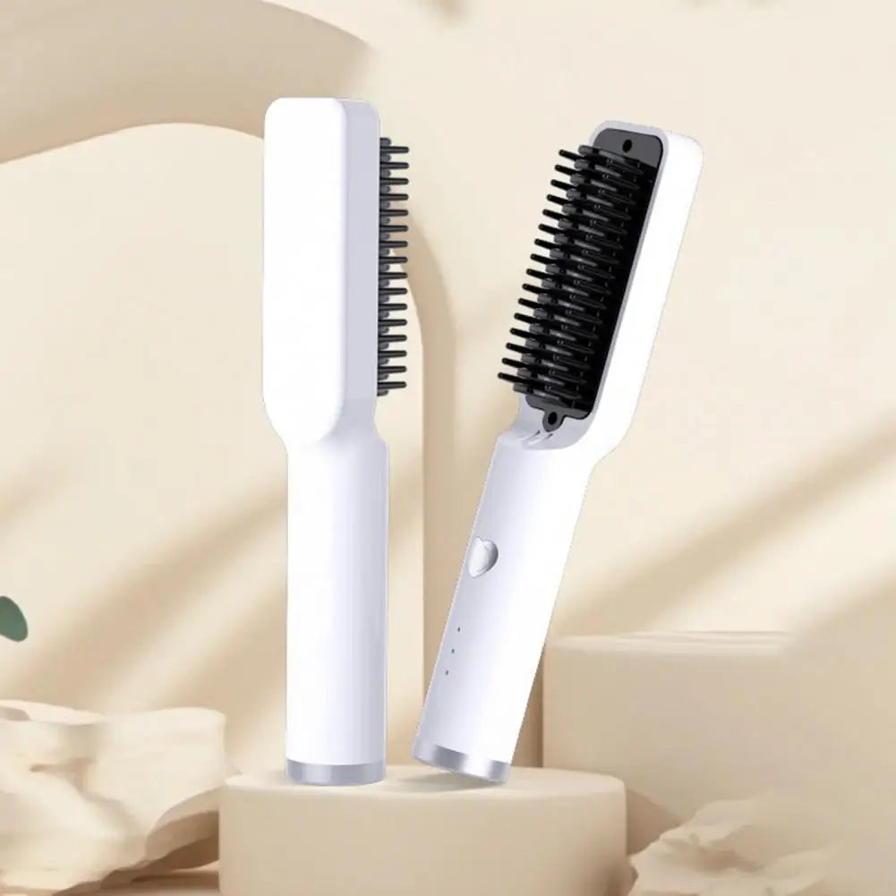 Hair Straightening Comb Portable Wireless Hair Straightener Brush for - Timeless Beauty