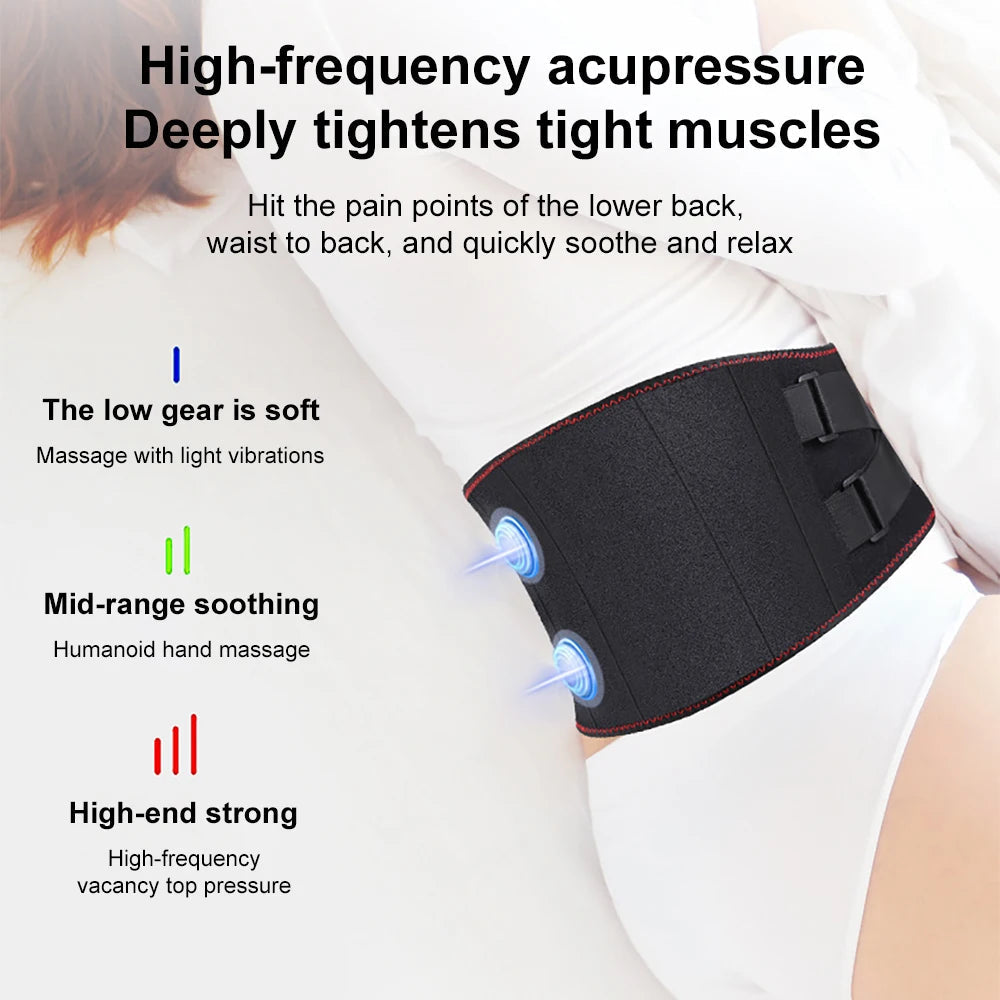 Electric Heating Waist Massage Belt Back Support Warm Hot Compress - Timeless Beauty