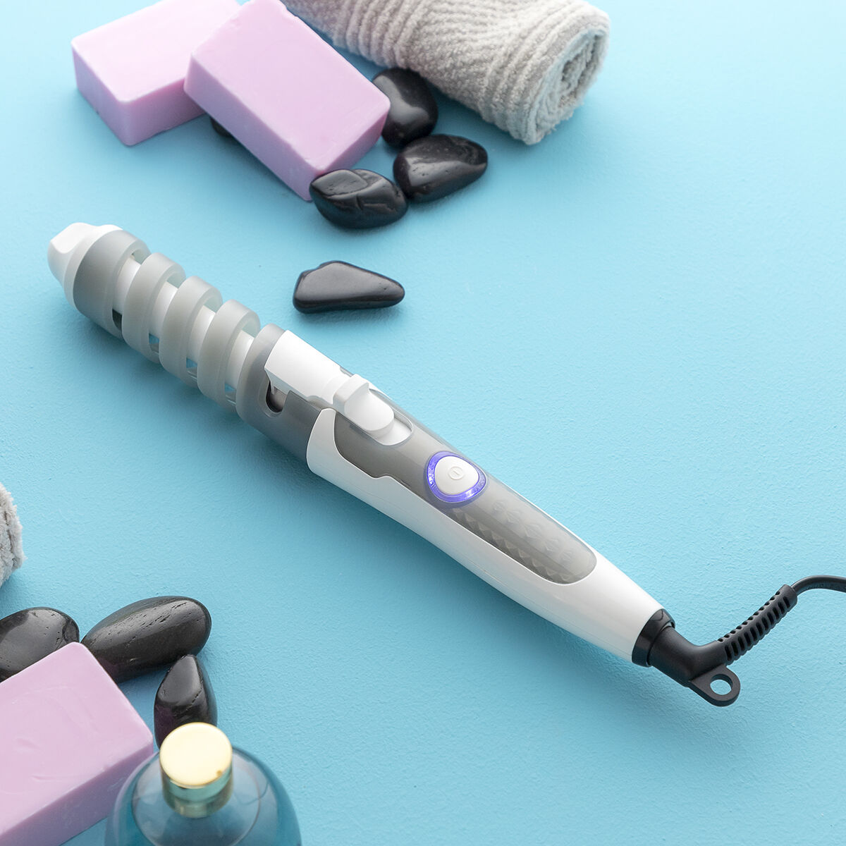 Ceramic Spiral Curling Iron Spihair InnovaGoods Bigbuy