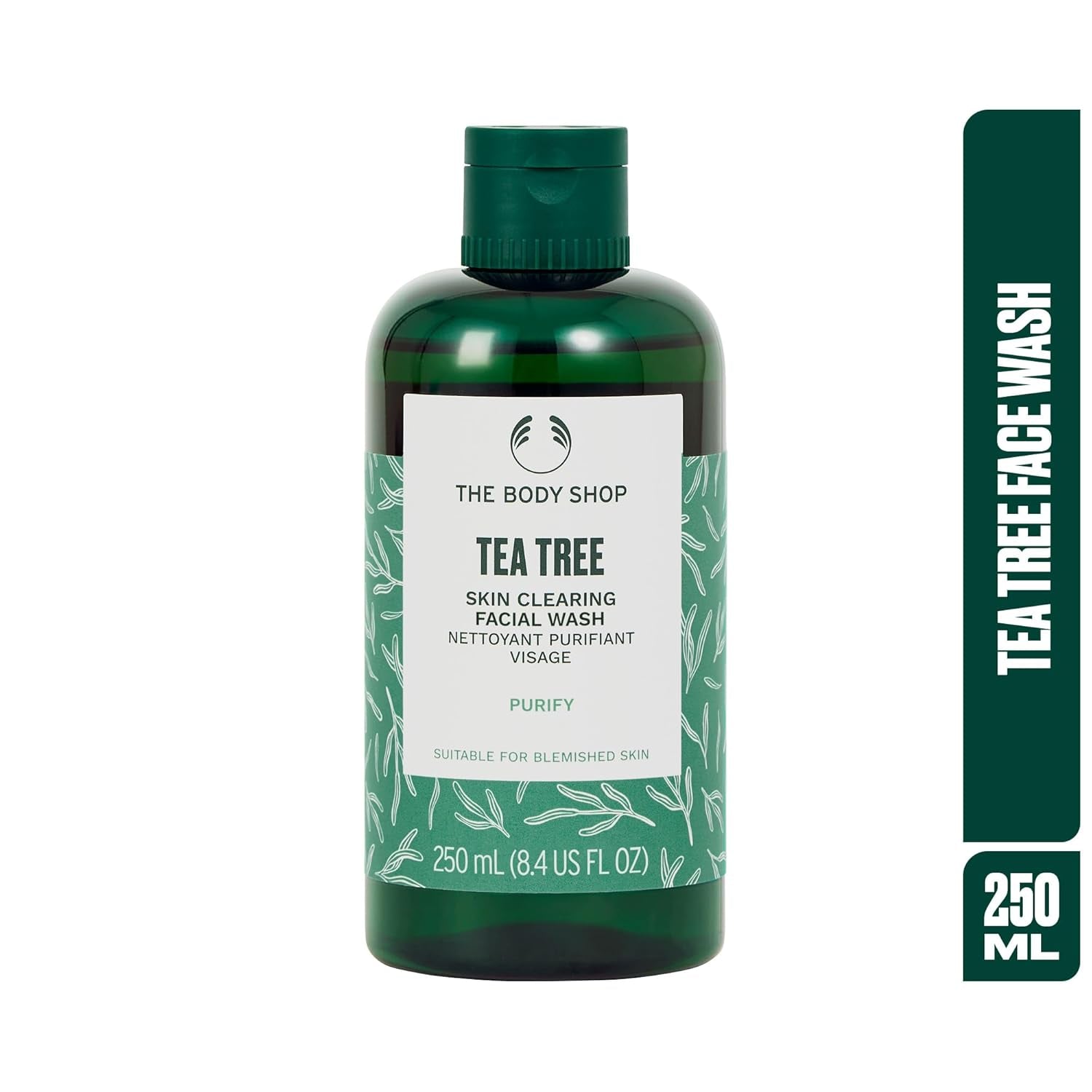 Tea Tree Skin Clearing Facial Wash – Purifying Vegan Face Wash for Oily, Blemished Skin – 8.4 Oz - Timeless Beauty
