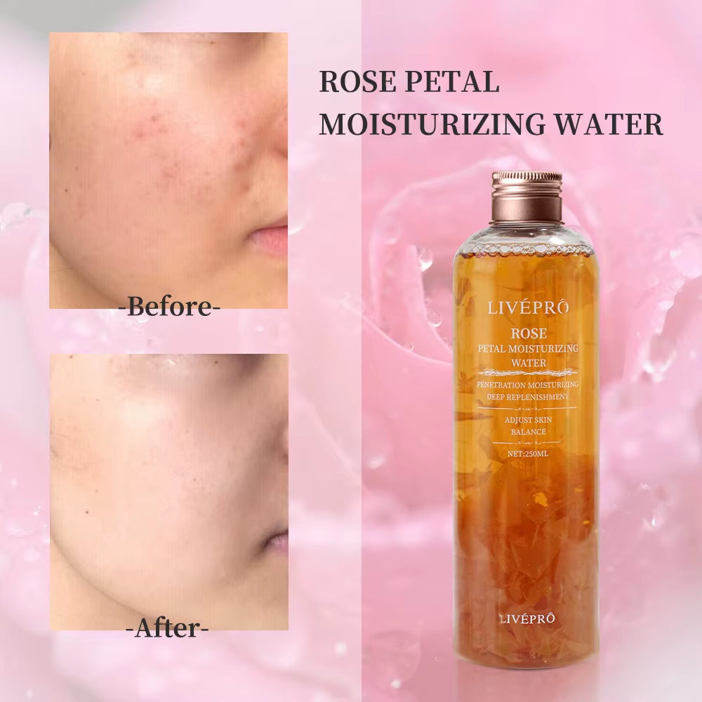 Rose Petal Water Skin Care Toner Skin Care Essence Foundation Moisturizing Skin Care - Timeless Beauty