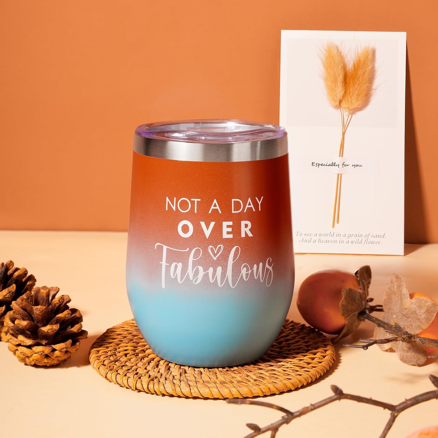Cozy Gifts for Women Christmas,Birthday Gifts,Luxury Self Care Get Well Gifts,Relaxing Spa Gifts Basket W/Fall Throw Blanket,Orange Gifts for Women,Mom, Wife,Girlfriend,ValentineâS Day Gifts for Her - Timeless Beauty