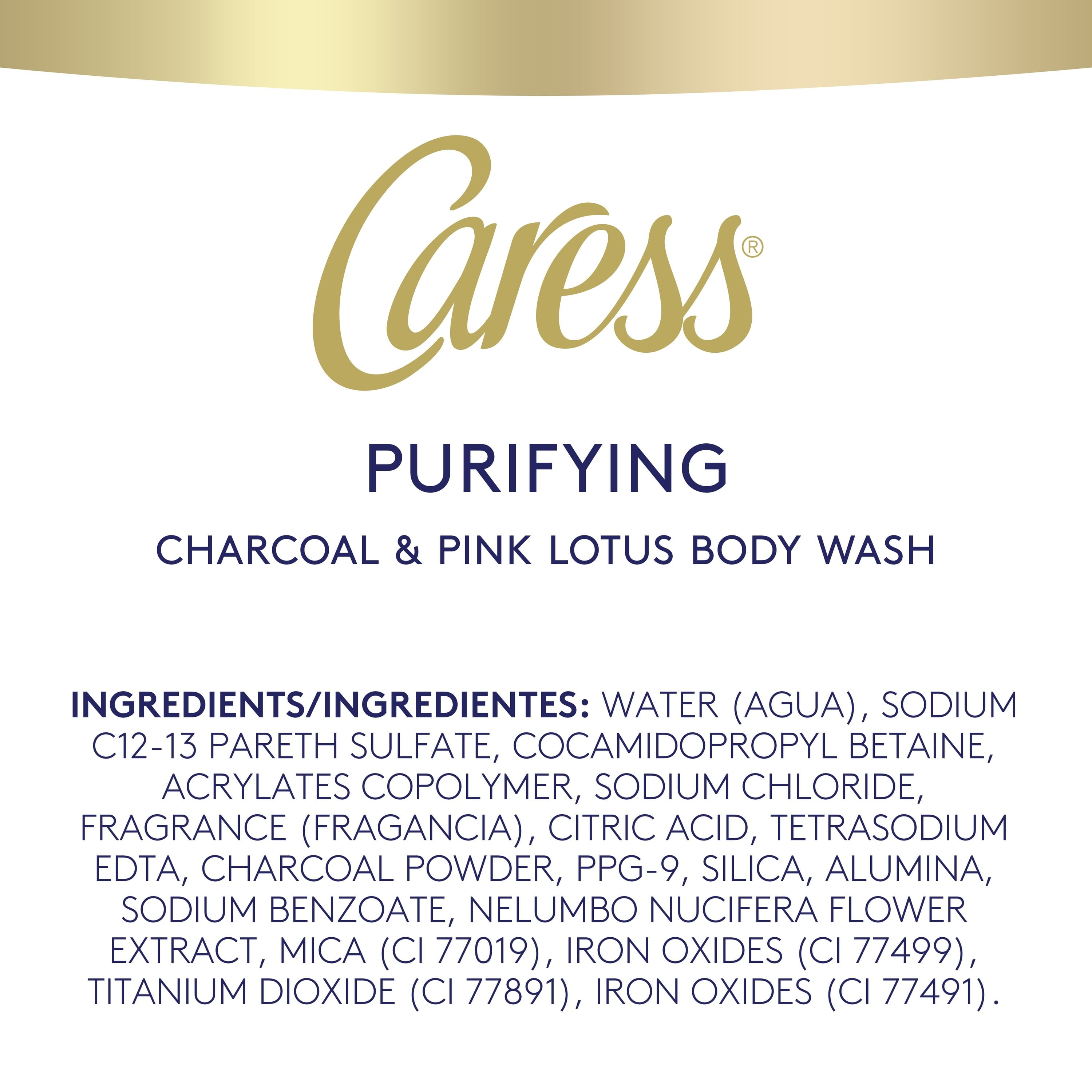 Charcoal and Pink Lotus Womens Body Wash 18 Oz - Timeless Beauty