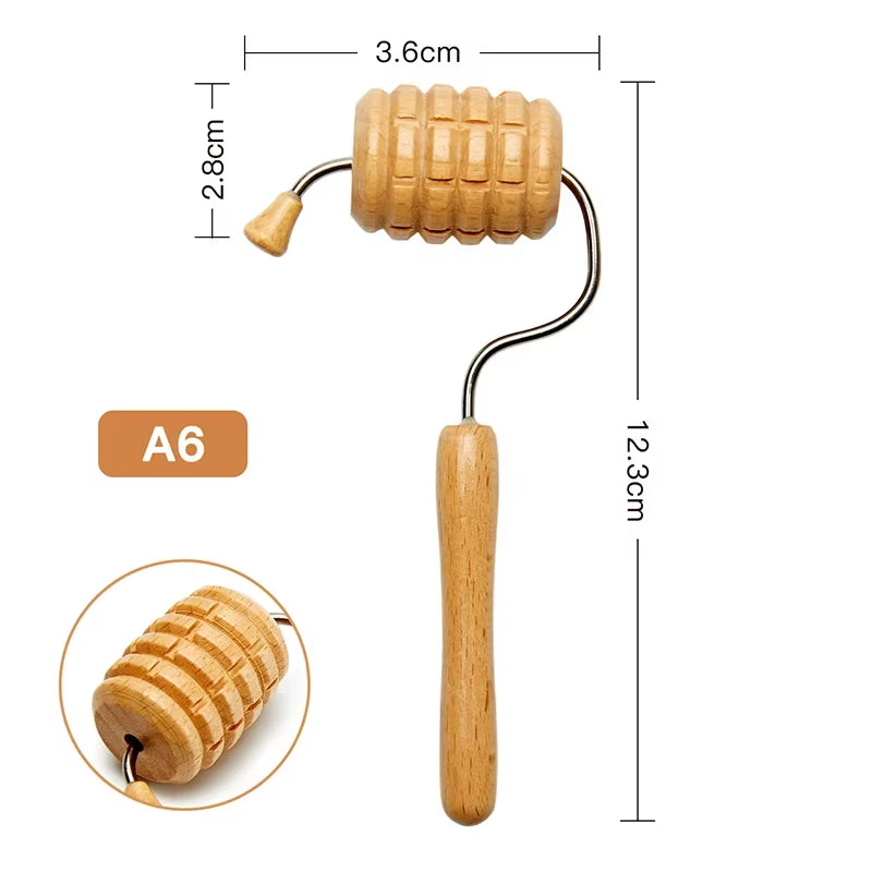 Wooden Facial Lifting Massage Facial Maderotherapy Masajeador Kit Gua Sha Tool Wood Therapy Wrinkle Remover Relaxation Skin Care - Timeless Beauty