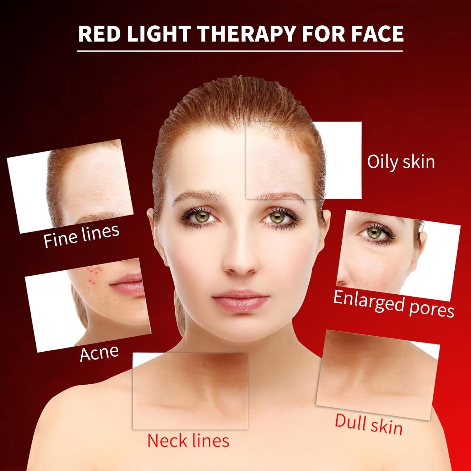 Best Red Light Devices, 7 Color Red Light Machine for Face and Neck, LED Facial Skin Care Beauty Tool at Home - Timeless Beauty