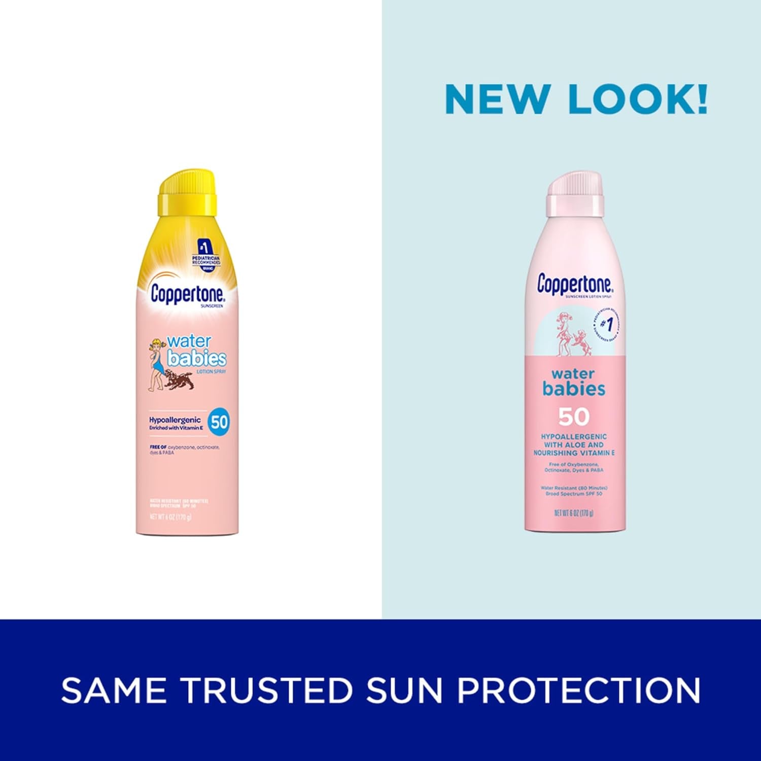 Waterbabies Sunscreen Spray, SPF 50 Baby Sunscreen, Spray on Sunscreen, 6 Oz, 2 Pack - Timeless Beauty