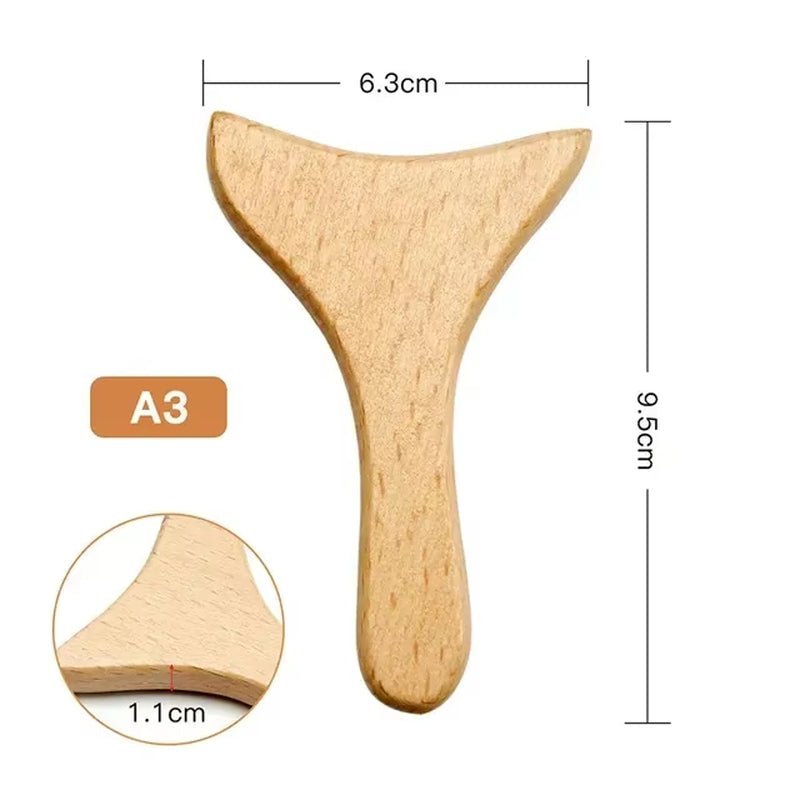 Wooden Facial Lifting Massage Facial Maderotherapy Masajeador Kit Gua Sha Tool Wood Therapy Wrinkle Remover Relaxation Skin Care - Timeless Beauty