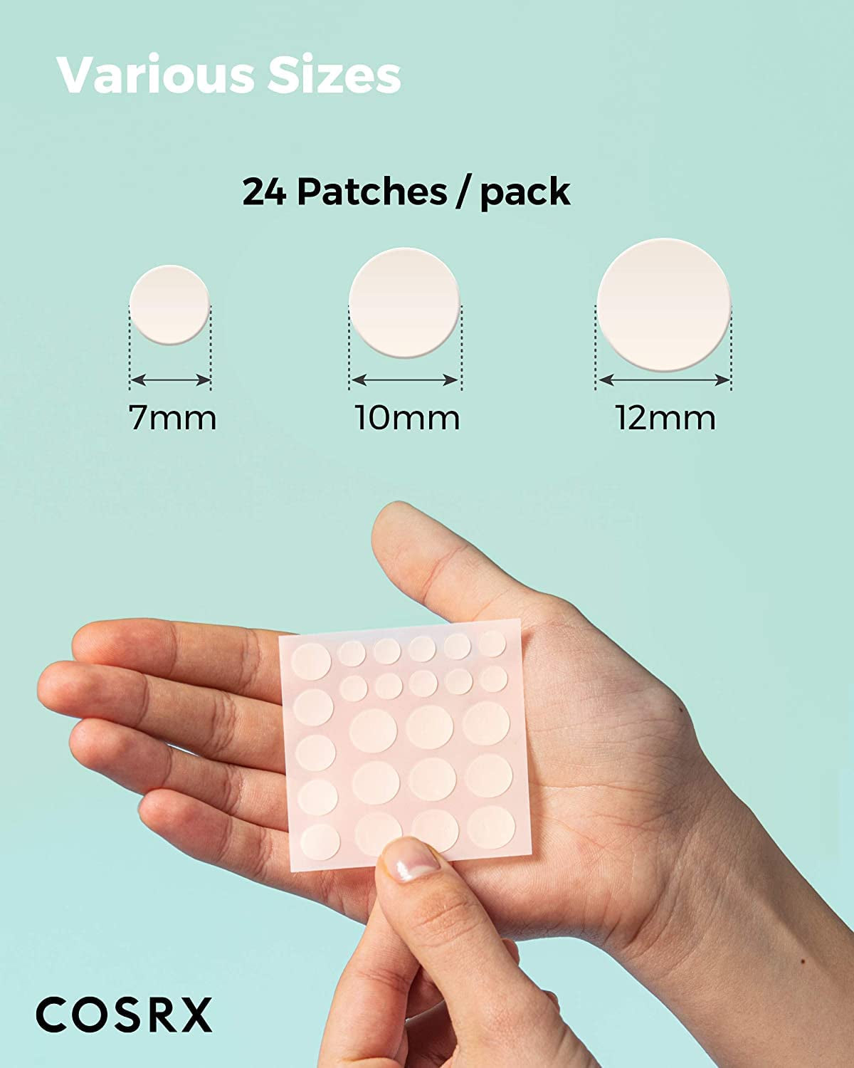Acne Pimple Patch (96) Absorbing Hydrocolloid Original 3 Size Patches for Blemishes and Zits Cover, Spot Stickers for Face and Body, Not Tested on Animals - Timeless Beauty