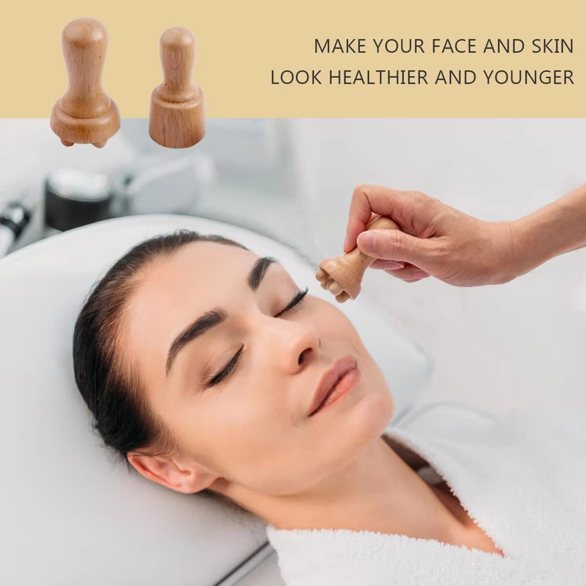 Wooden Facial Lifting Massage Facial Maderotherapy Masajeador Kit Gua Sha Tool Wood Therapy Wrinkle Remover Relaxation Skin Care - Timeless Beauty