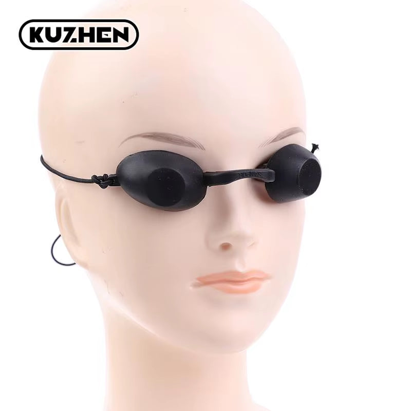1Pc Soft Sunbathing Eyewear Tanning Goggles Beach Adjustable UV Skin Tanning Eye Protection UV Glasses Black - Timeless Beauty