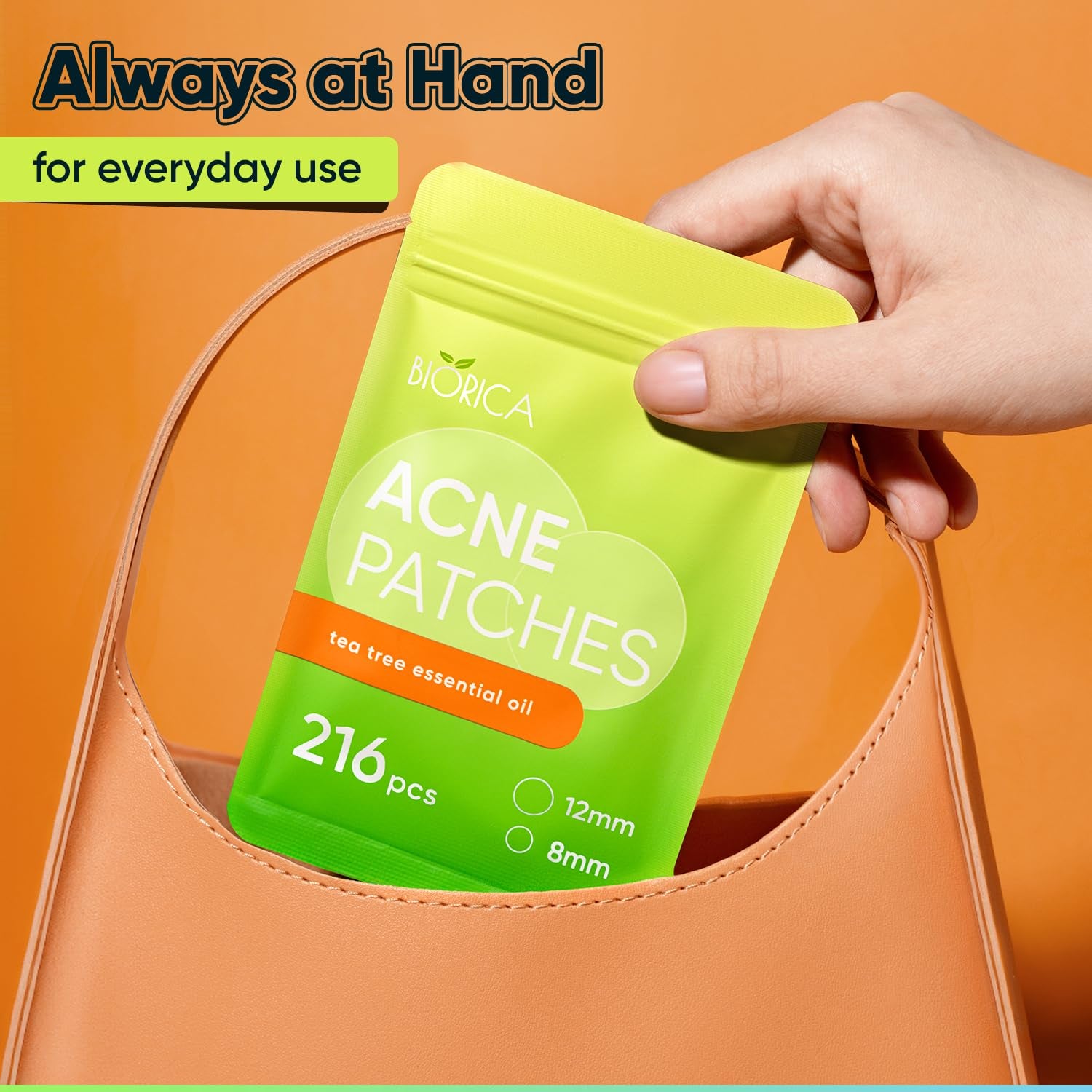 Pimple Patches for Face with Tea Tree Oil 216 Pcs. Hydrocolloid Acne Pimple Patches. Blemish Patches, Acne Dots, Pimple Stickers, Acne Patch and Pimple Patch - Timeless Beauty