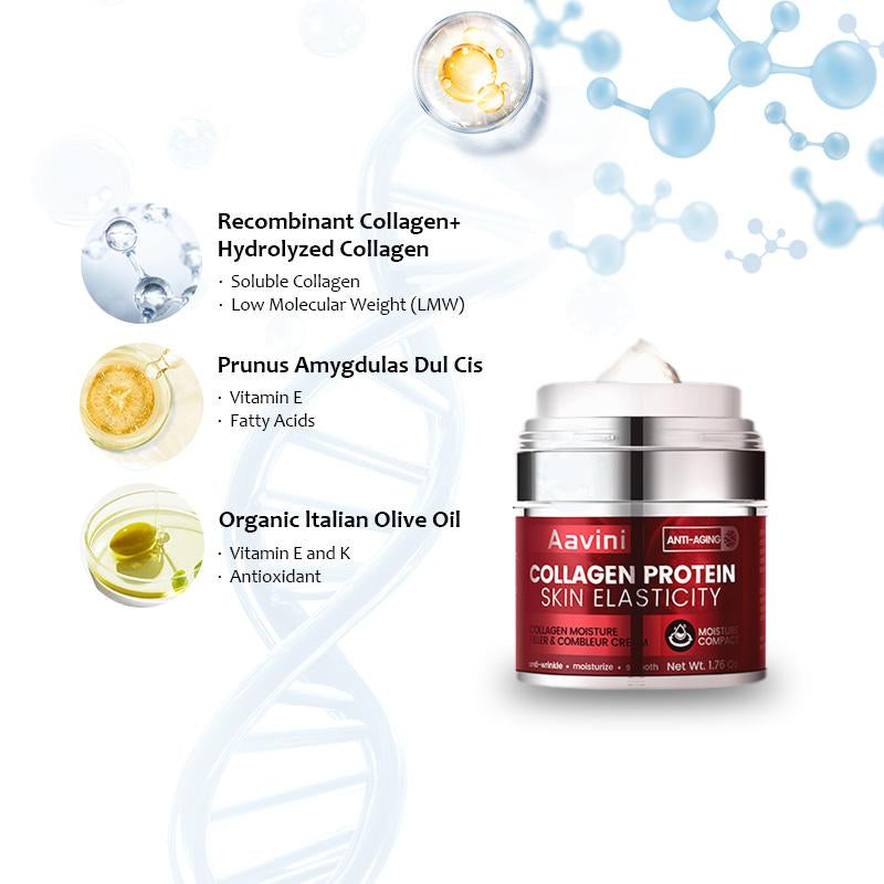 ACM Aavini Collagen Moisture Filler & Combleur Cream | Lightweight, Hydrating, and Firming in One Bottle | Additive-Free, Suitable for Sensitive Skin - Timeless Beauty