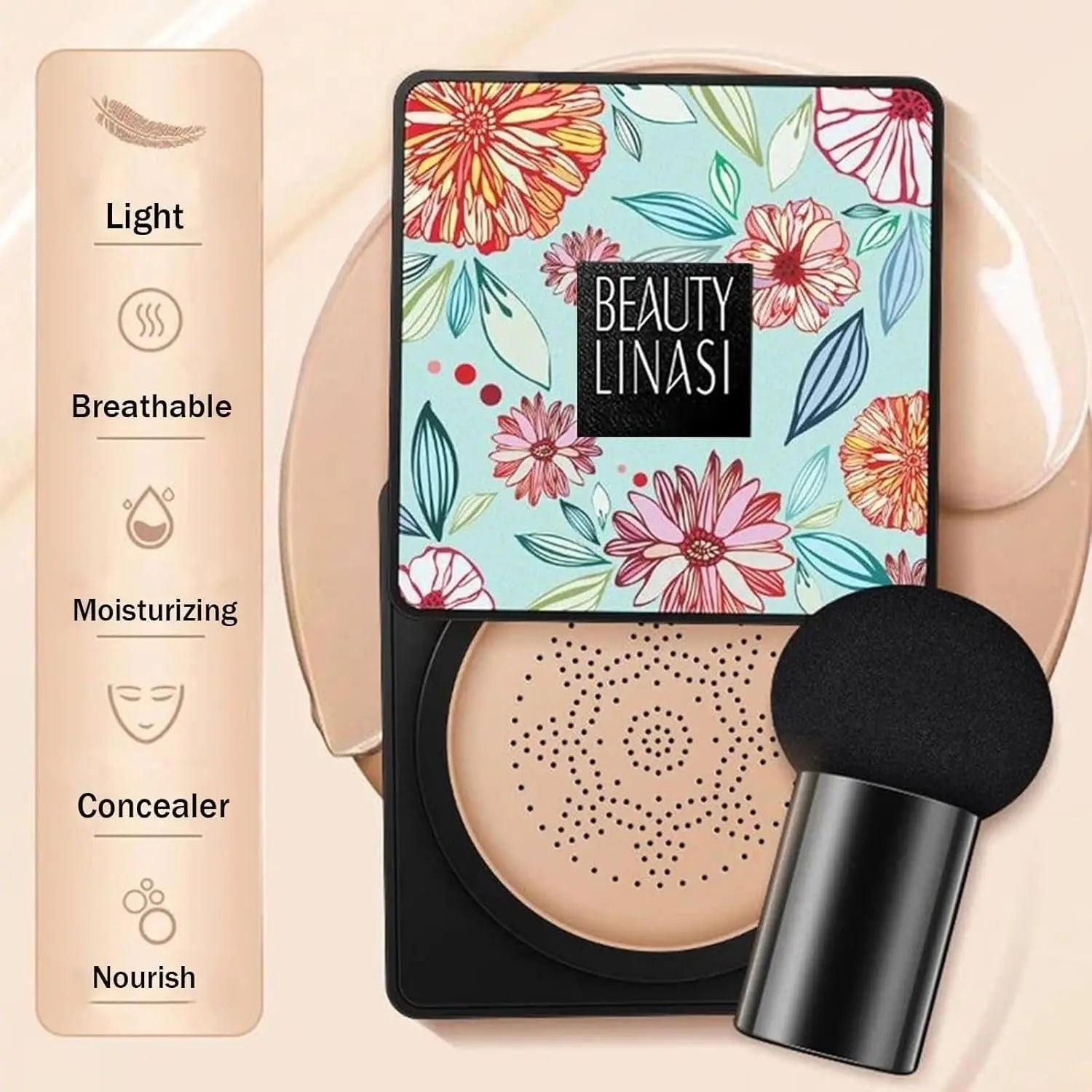 Beauty Linasi Clear Cover Beauty Cream, Air Cushion Bb Cream, Moisturizing Concealer, Makeup Long Lasting, Beauty Cream (B-Lvory, 1PCS) - Timeless Beauty