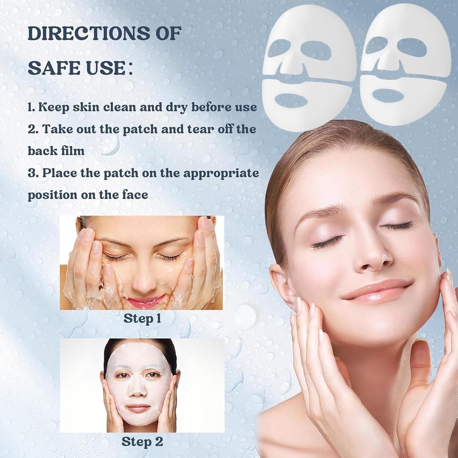 Deep Collagen Face Mask, Bio-Collagen Korean Overnight Hydrogel Mask, anti Wrinkle Firming Lifting Korean Collagen Films for Improve Skin Elasticity,Firming and Moisturizing 5 Pack - Timeless Beauty
