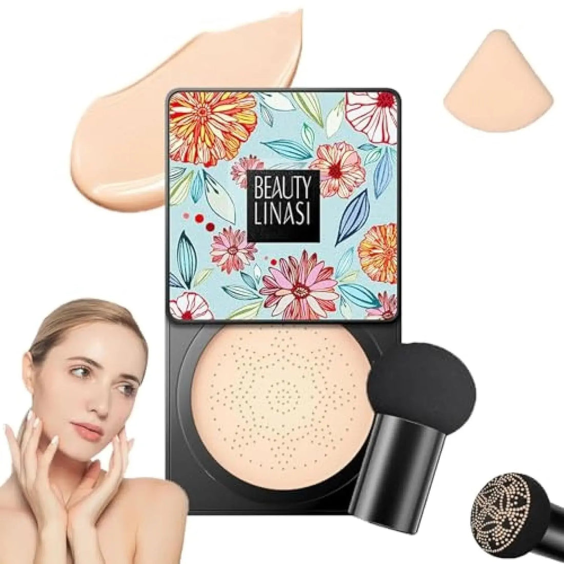 Beauty Linasi Clear Cover Beauty Cream, Air Cushion Bb Cream, Moisturizing Concealer, Makeup Long Lasting, Beauty Cream (B-Lvory, 1PCS) - Timeless Beauty
