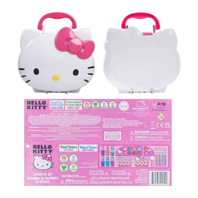 Hello Kitty Face Light-Up Makeup Vanity Set for Girls, Includes Nail, Eye &amp; Lip Accessories, Perfect Birthday and Holiday Gift, Ages 3+ - Timeless Beauty