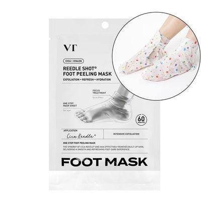 VT Cosmetics Reedle Shot Foot / Hand Peeling Mask | AHA + Cica Exfoliation for Silky Smooth Skin - Timeless Beauty