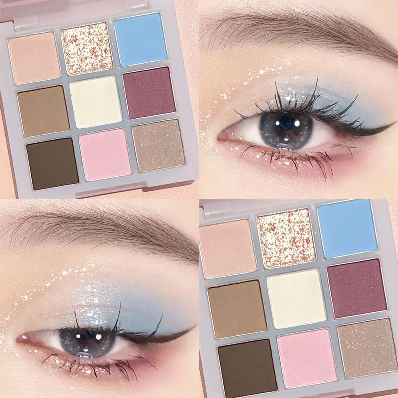 DIKALU Evening Glow 9-Color Eyeshadow Set - Timeless Beauty