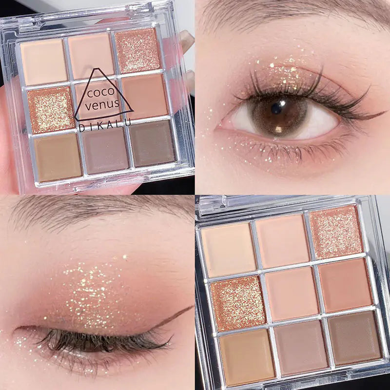DIKALU Evening Glow 9-Color Eyeshadow Set - Timeless Beauty