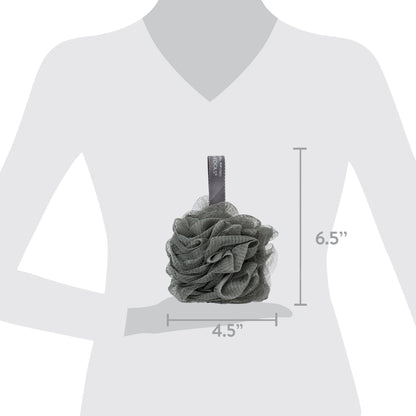 Charcoal Bath Sponge, Black Loofah for Body Cleansing &amp; Exfoliating, for Adults, 1 Count - Timeless Beauty