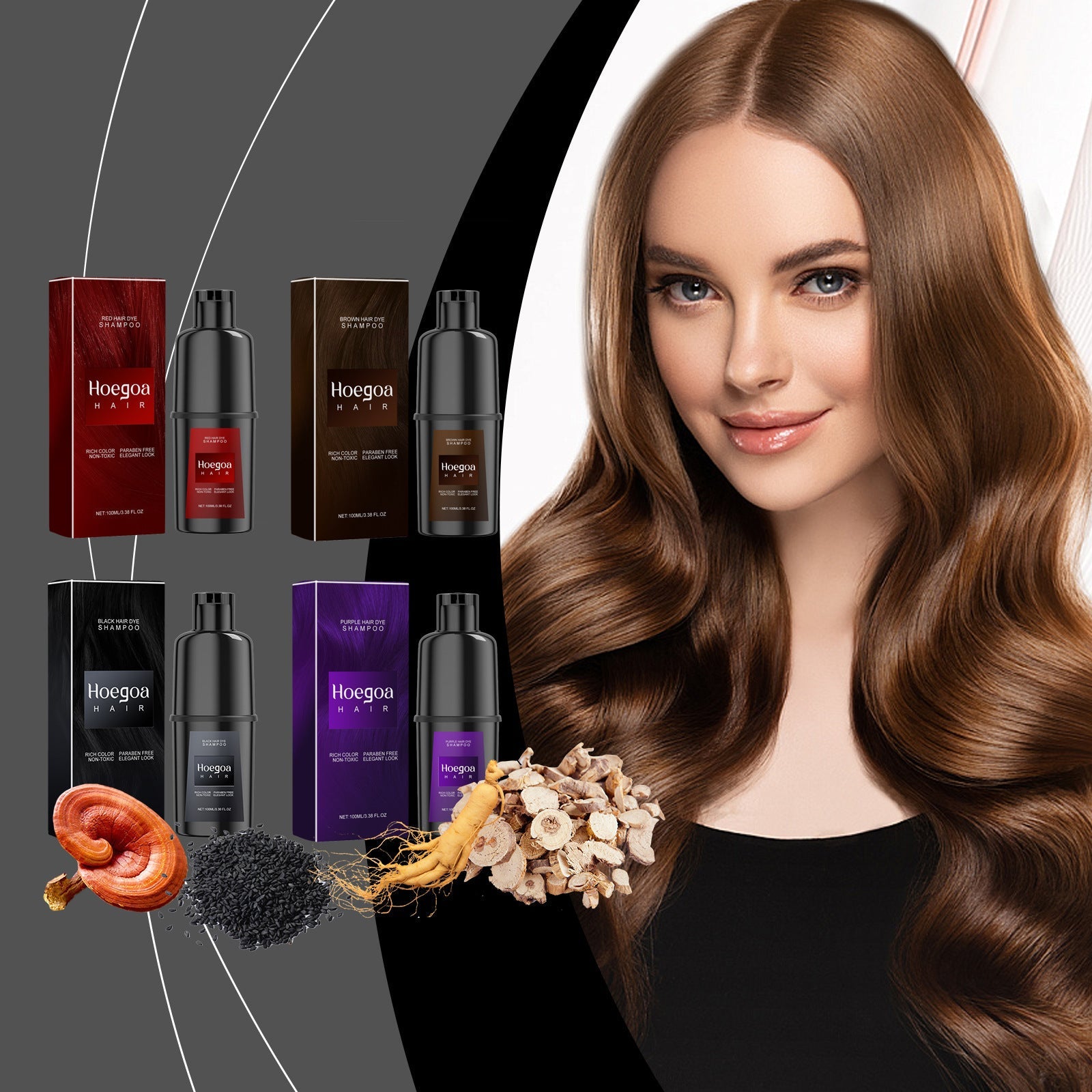 Heogoa™ HerbRestore Shampoo – Ginseng & Sesame Edition - Timeless Beauty