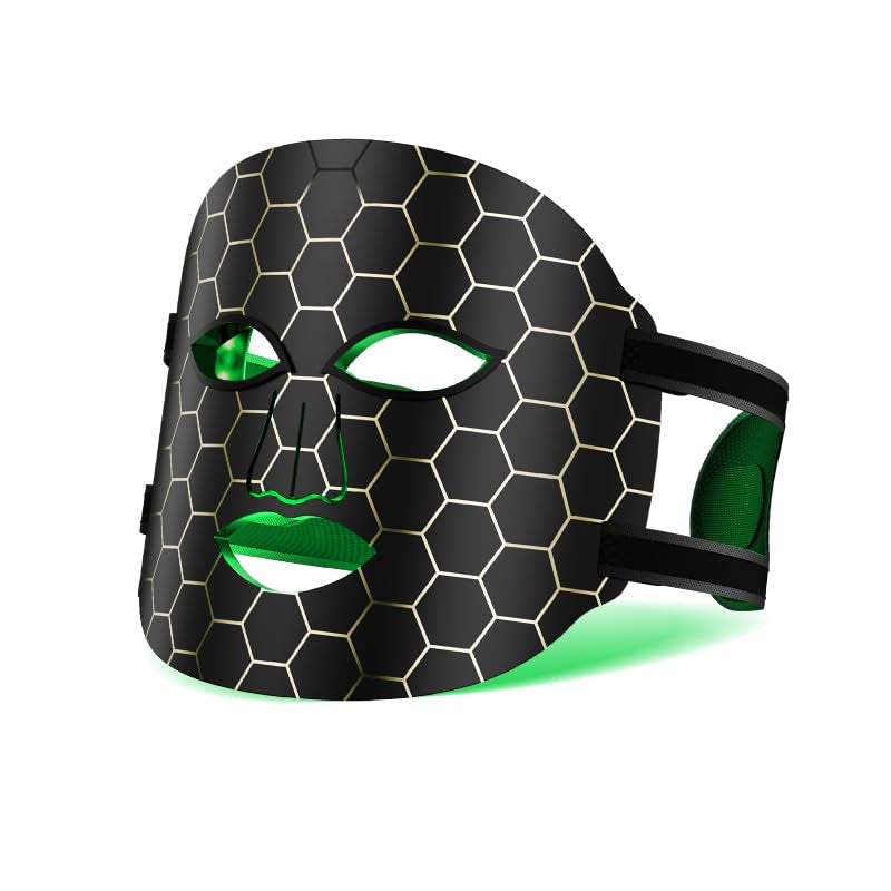 Face Mask Light 7 Colors Facial Mask Anti-Aging Tightening Skin (Black) - Timeless Beauty
